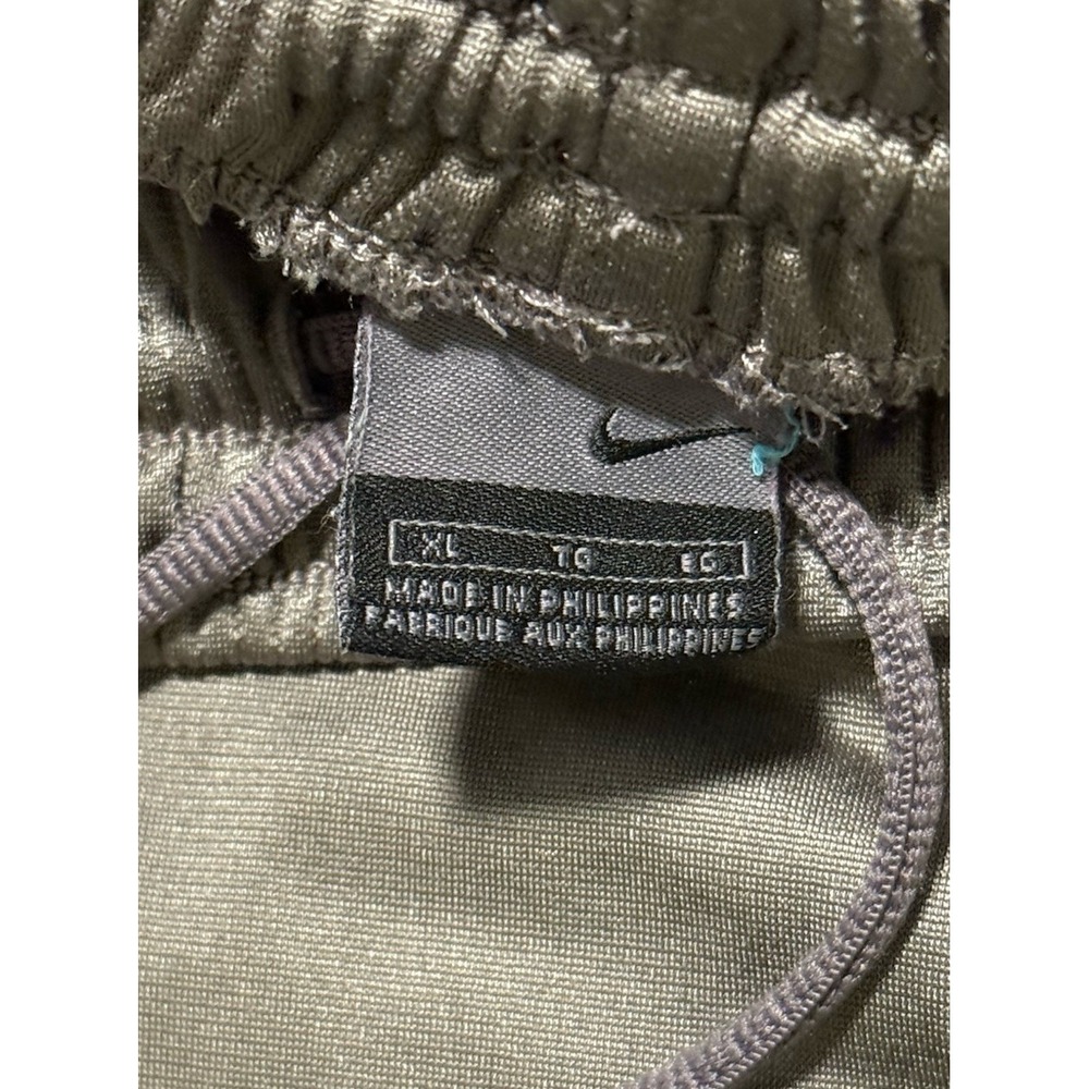 VTG Nike Basketball Pants Mens XL Gray Blue Stripe Gray Tag Y2K Zipper Ankle - Picture 5 of 7